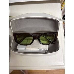 NWT Michael Kors Denali Sunglasses –‎ Brown Frame w/ Green Lenses, UV Protection